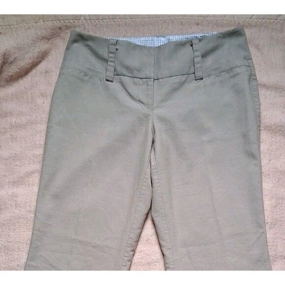 Maurices Womens 3/4S Khaki Stretch Slim Dress Pants Zipper Button Pocket Adult - Picture 5 of 10